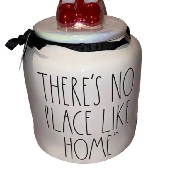 Rae Dunn THERE'S NO PLACE LIKE HOME Large Canister Wizard Of Oz Wicked New 2022 - Picture 3 of 8